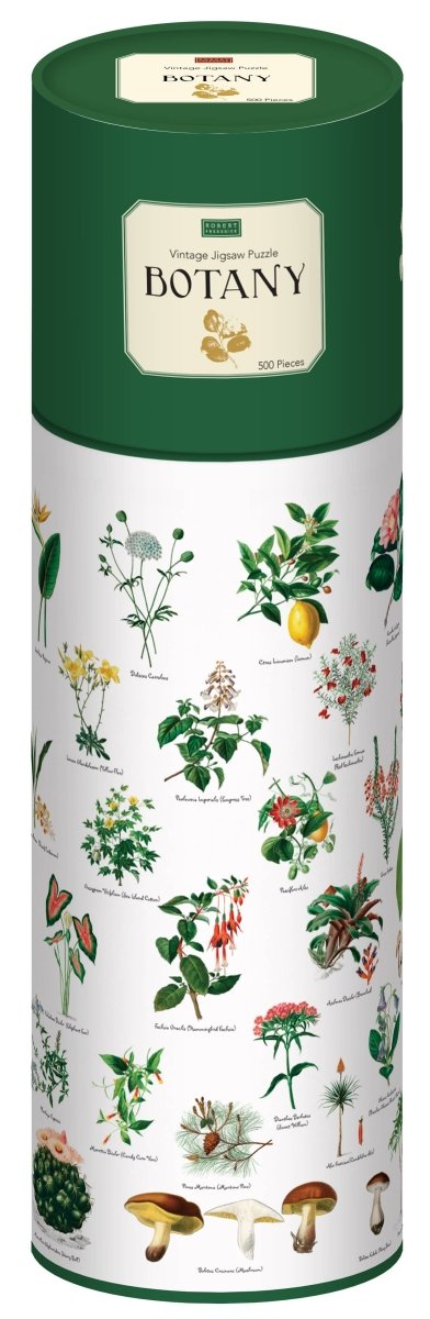 500 Piece Jigsaw in a Tube - Botany Plants and Flowers - The Panic Room Escape Ltd