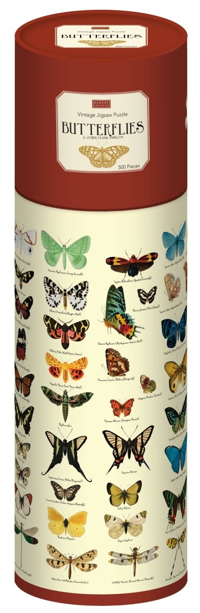 500 Piece Jigsaw in a Tube - Butterflies - The Panic Room Escape Ltd