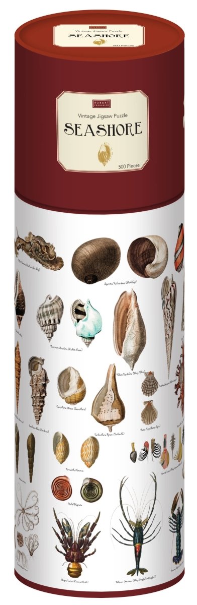 500 Piece Jigsaw in a Tube - Seashells - The Panic Room Escape Ltd