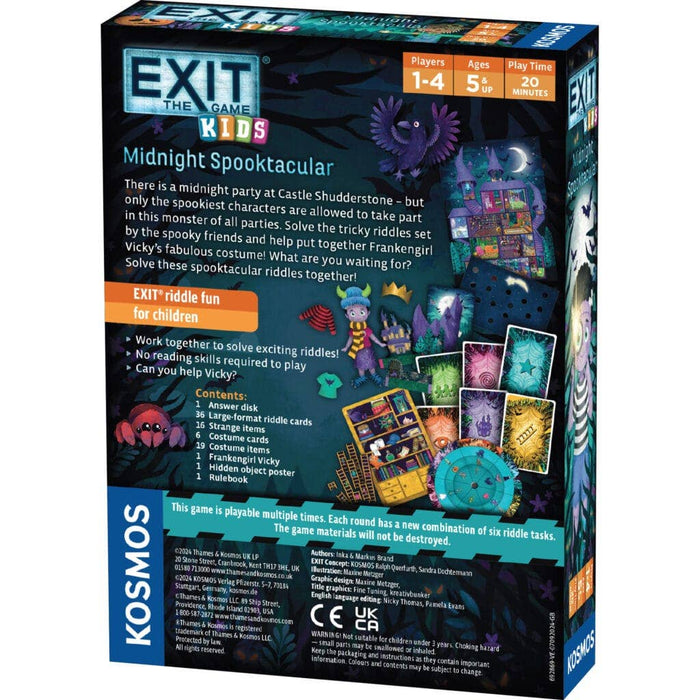 Exit Kids: Midnight Spooktacular - Escape Room Board Game - The Panic Room Escape Ltd