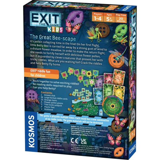 Exit Kids: The Great Bee - scape - Escape Room Board Game - The Panic Room Escape Ltd