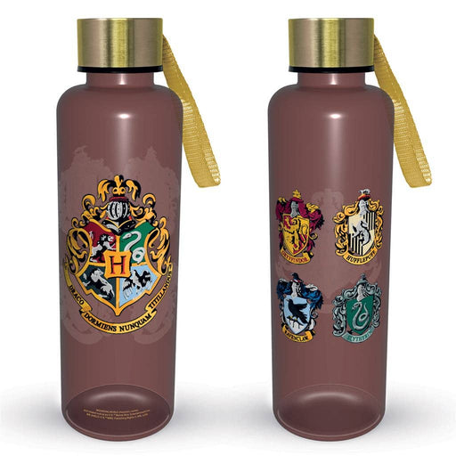 Harry Potter (Colourful Crest Dark) Slim Plastic Bottle - The Panic Room Escape Ltd