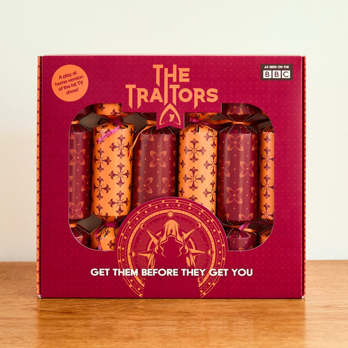 Official The Traitors Christmas Crackers - Set of 6 - The Panic Room Escape Ltd