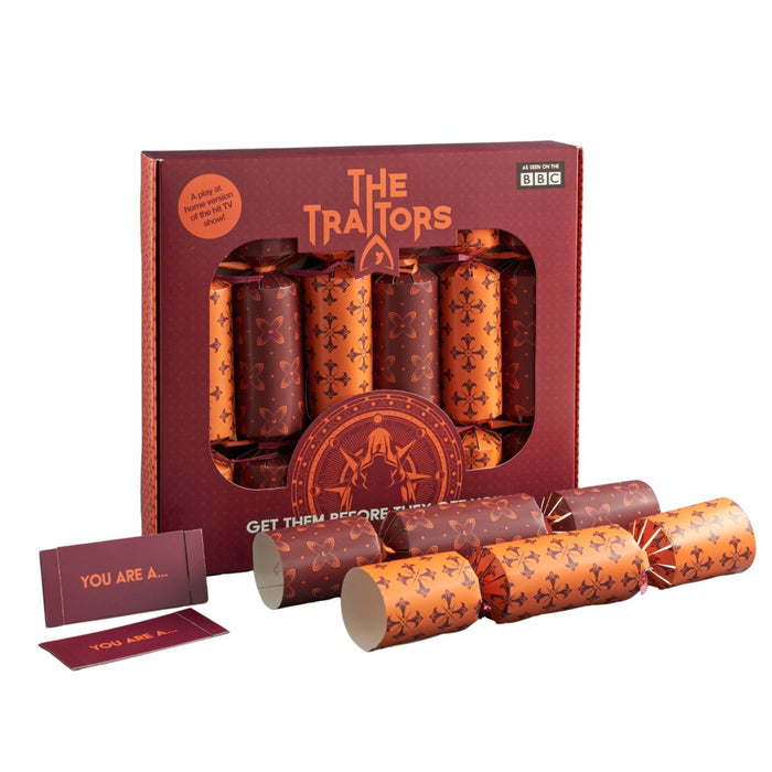 Official The Traitors Christmas Crackers - Set of 6 - The Panic Room Escape Ltd