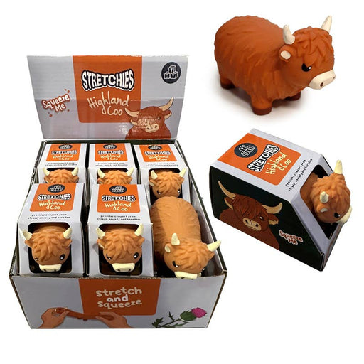 Stretchy Highland Coo Toy - The Panic Room Escape Ltd