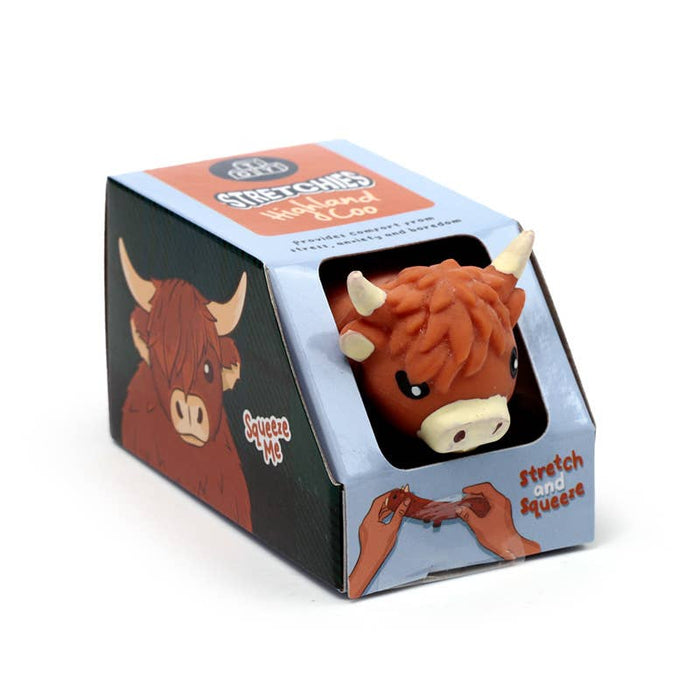 Stretchy Highland Coo Toy - The Panic Room Escape Ltd