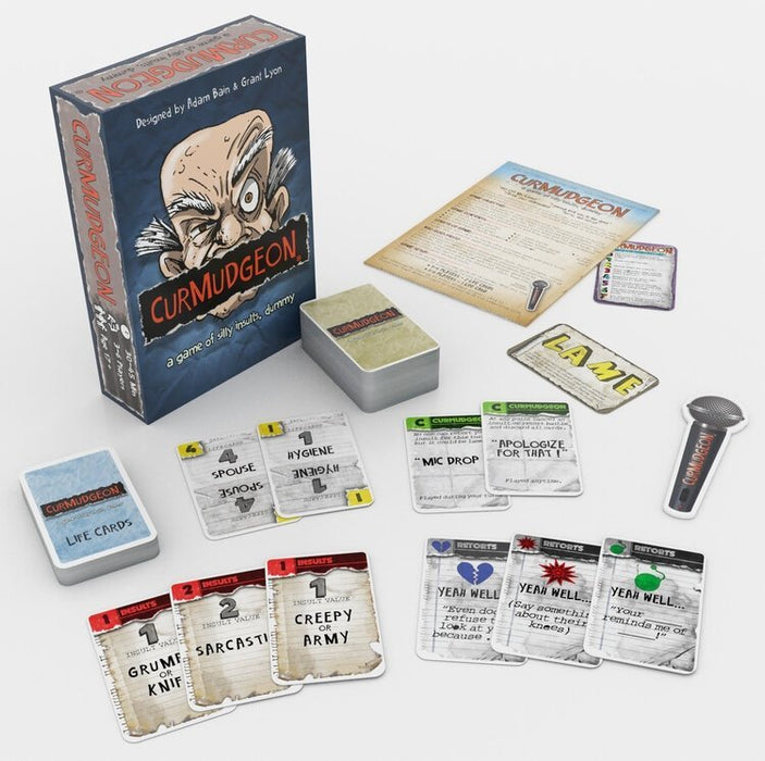 (Sun damaged) Curmudgeon - A Game Of Silly Insults - The Panic Room Escape Ltd