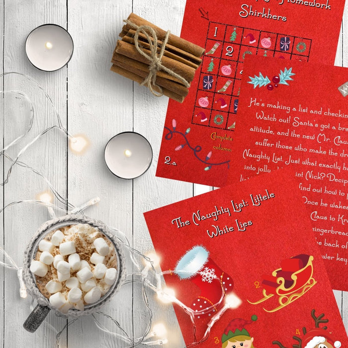 The Naughty List - Printable Puzzle Game - The Panic Room Escape Ltd