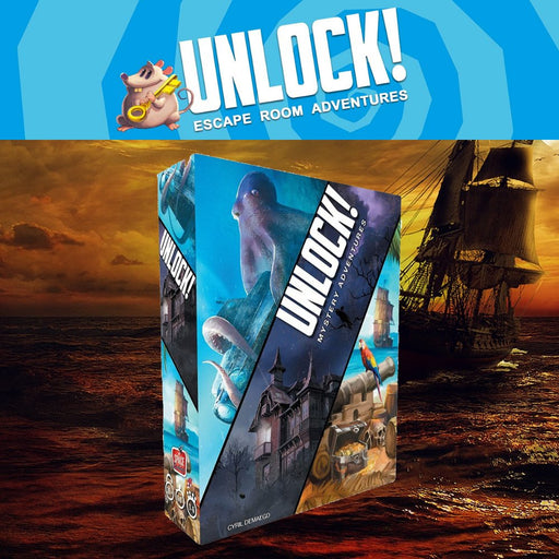 Unlock 2! Mystery Adventures - Escape Room Board Game - The Panic Room Escape Ltd