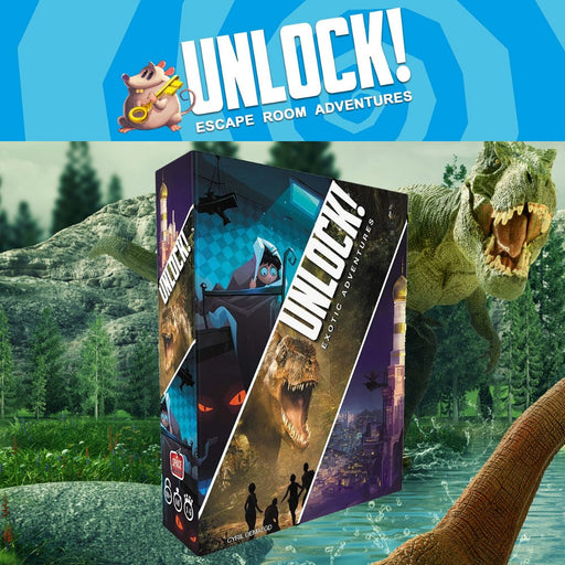 Unlock! 4 Exotic Adventures - Escape Room Board Game - The Panic Room Escape Ltd