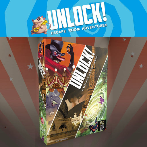 Unlock! 6 Timeless Adventures - Escape Room Board Game - The Panic Room Escape Ltd