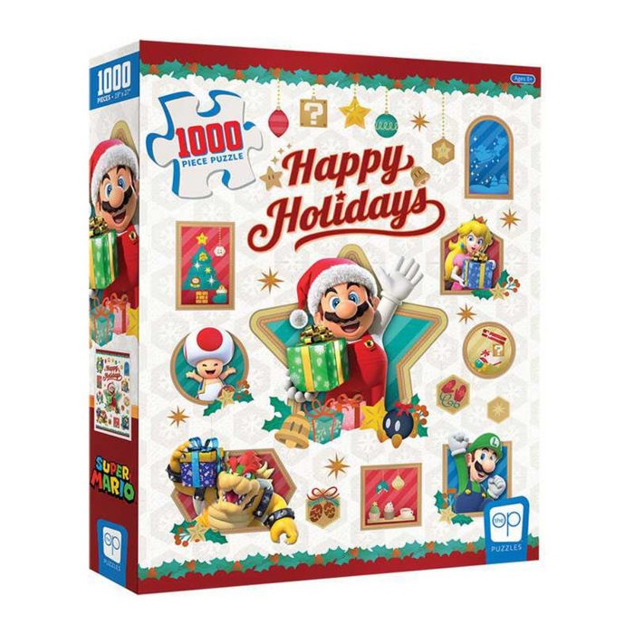 Super Mario Happy Holidays 1000 Piece Puzzle