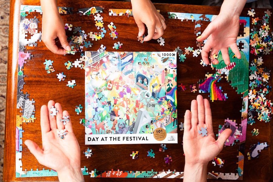 A Day At The Festival - A music jigsaw for grown-ups, which is also a game - 1000pcs - The Panic Room Escape Ltd