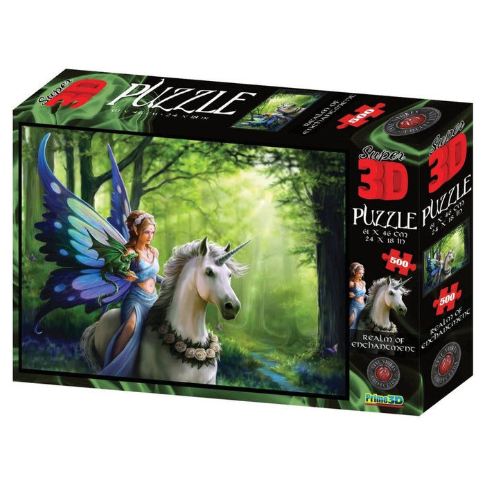 ANNE STOKES Realms of Enchantment 3D Effect Jigsaw Puzzle, 500 Piece - The Panic Room Escape Ltd