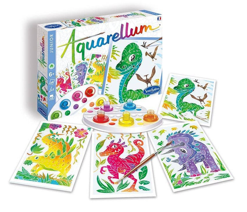 Aquarellum Junior Dinosaurs - Paint by Numbers - The Panic Room Escape Ltd