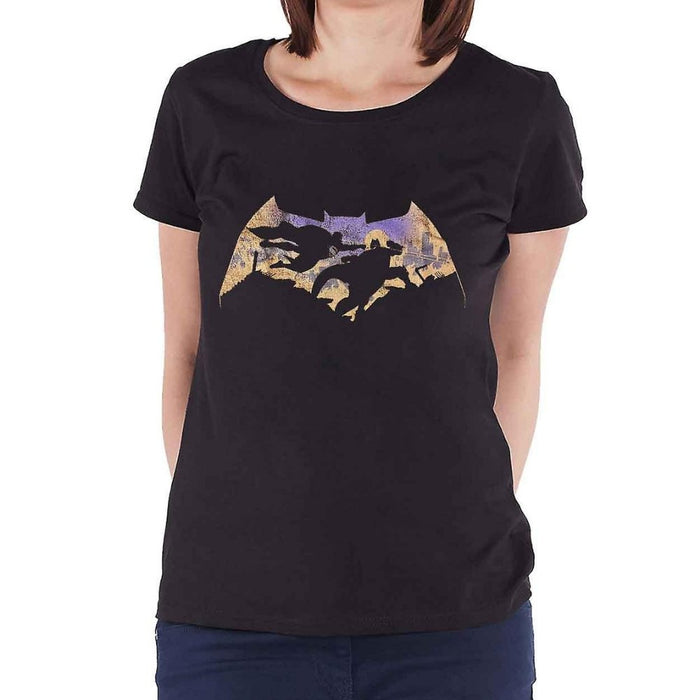Batman Skyline Womens T-Shirt - The Panic Room Escape Ltd