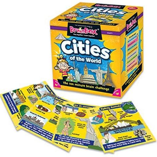 BrainBox - Cities The World - Card Game - The Panic Room Escape Ltd