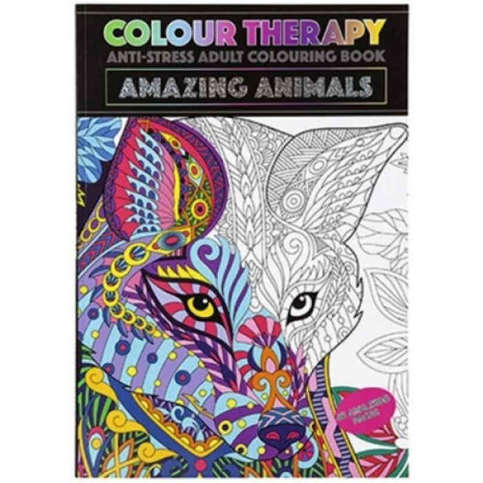 Colour Therapy - Anti Stress Adult Colouring Book (4 To Choose From) - The Panic Room Escape Ltd