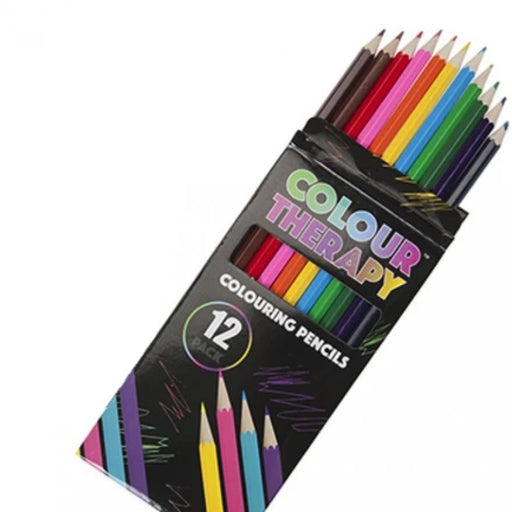 Colour Therapy Colouring Pencils - 12 pack - The Panic Room Escape Ltd