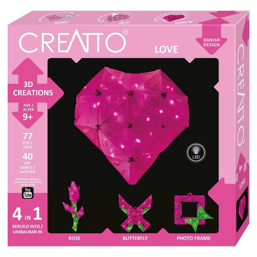 Creatto: The Heart | Build up to 4 Crafting kit | Make, Play & Display - The Panic Room Escape Ltd