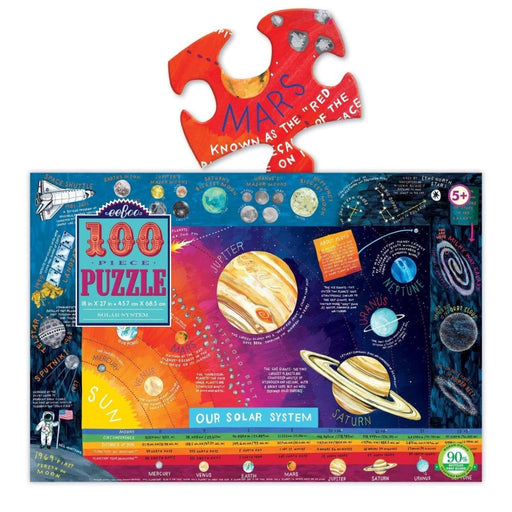 Eeboo 100 piece jigsaw puzzle - Solar System - The Panic Room Escape Ltd
