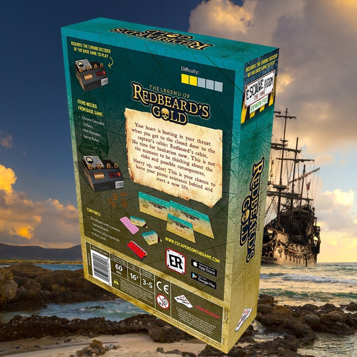 Escape Room the Game The Legend of Redbeard's Gold Expansion Pack - The Panic Room Escape Ltd