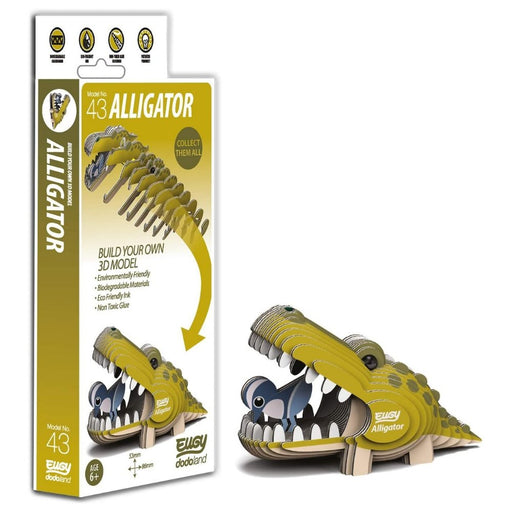 EUGY 3D Alligator Model Craft Kit - The Panic Room Escape Ltd