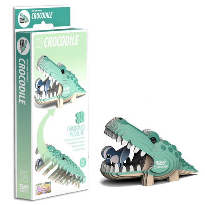 EUGY 3D Crocodile Model Craft Kit - The Panic Room Escape Ltd