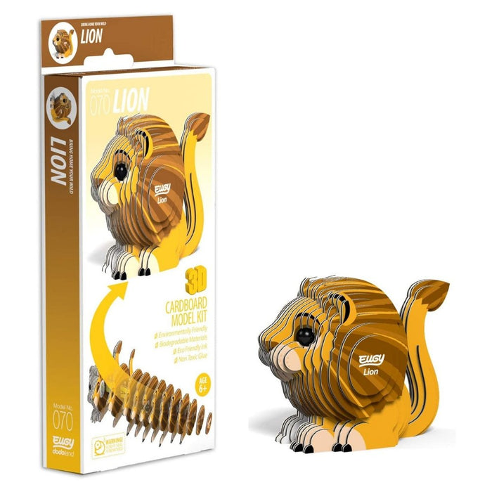 EUGY 3D Lion Model Craft Kit - The Panic Room Escape Ltd