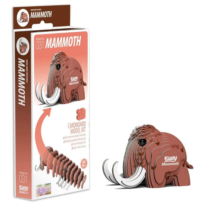 EUGY 3D Mammoth Model Craft Kit - The Panic Room Escape Ltd