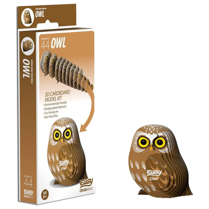 EUGY 3D Owl Model Craft Kit - The Panic Room Escape Ltd
