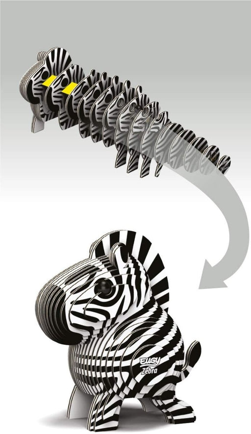 EUGY 3D Zebra Model Craft Kit - The Panic Room Escape Ltd