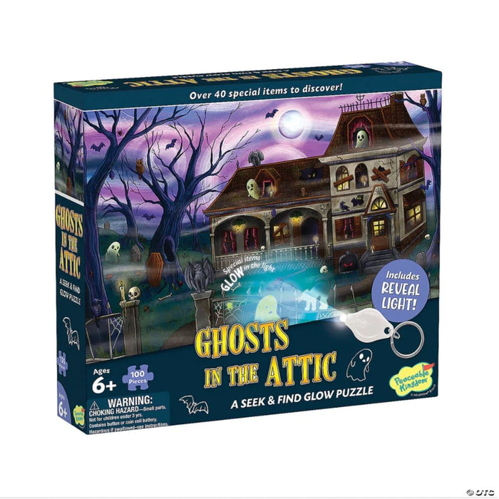 Ghosts in the Attic - A Seek and Find Glow Puzzle - The Panic Room Escape Ltd