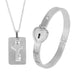 Heart Lock & Key - Necklace & Bracelet Set - The Panic Room Escape Ltd