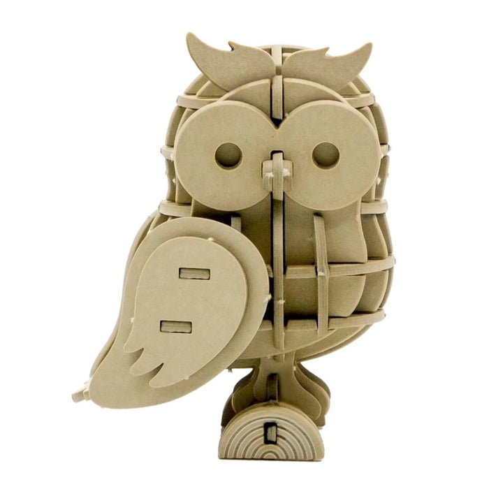 JIGZLE Owl 3D Paper Puzzle Laser Cut Miniature Animals - The Panic Room Escape Ltd