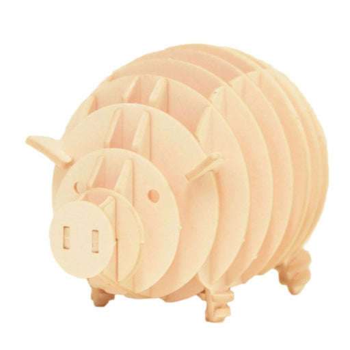 JIGZLE Pig 3D Paper Puzzle Laser Cut Miniature Animals - The Panic Room Escape Ltd