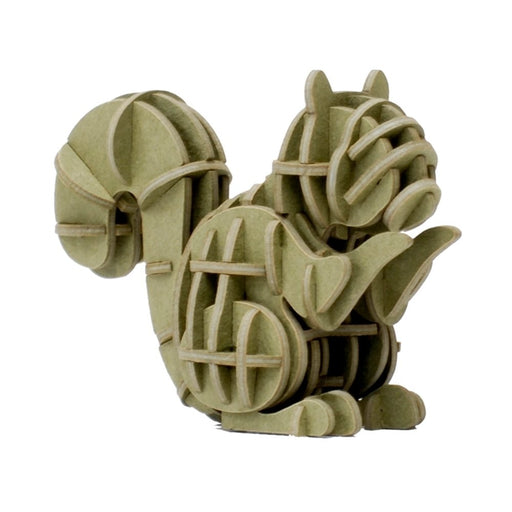 JIGZLE Squirrel 3D Paper Puzzle Laser Cut Miniature Animals - The Panic Room Escape Ltd