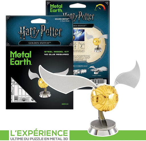 Metal Earth Puzzle - Harry Potter Golden Snitch - DIY 3D Model Kit / Metal Jigsaw Puzzle - The Panic Room Escape Ltd