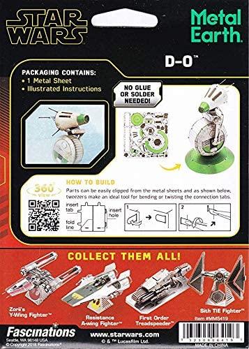 Metal Earth Puzzle - Star Wars: D-O - DIY 3D Model Kit / Metal Jigsaw Puzzle - The Panic Room Escape Ltd