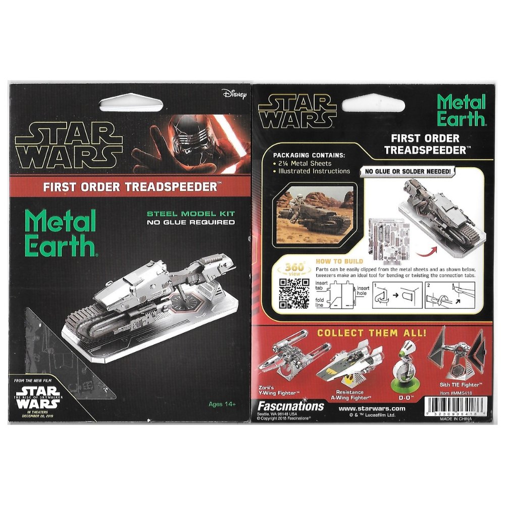 SET of 5 Fascinations Metal Earth Star Wars The Rise of Skywalker 3D Model  Kits