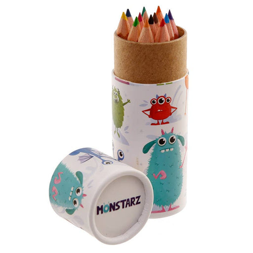 Monstarz Monster Pencil Pot with 12 Colouring Pencils - The Panic Room Escape Ltd