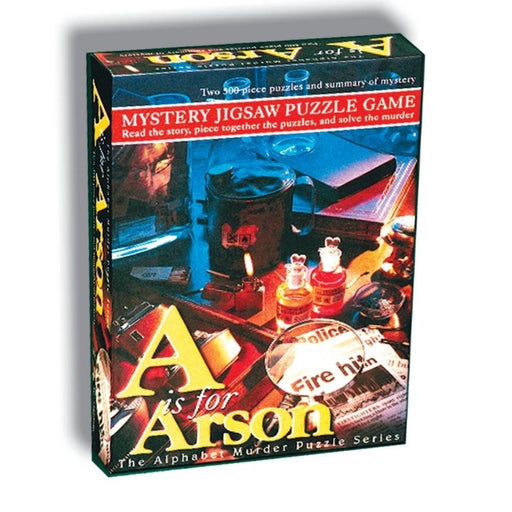 Mystery Jigsaw Puzzle - A Is For Arson - 2x500pcs - The Panic Room Escape Ltd