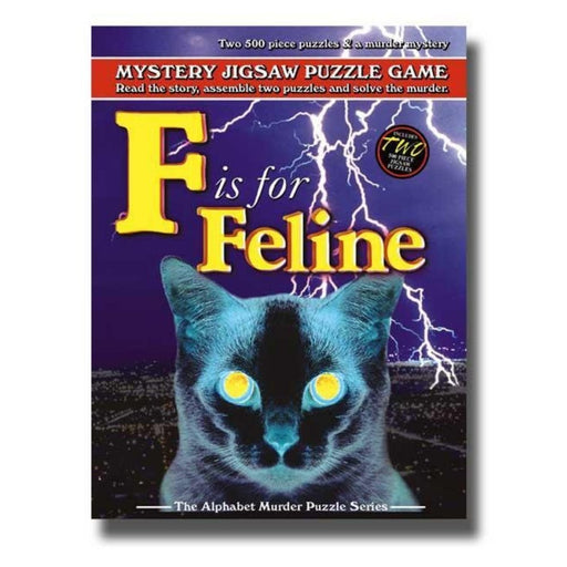Mystery Jigsaw Puzzle - F Is For Feline - 2x500pcs - The Panic Room Escape Ltd