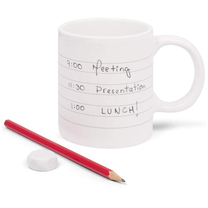 Personalised Notepad Mug | Write Text On The Mug & Erase it - The Panic Room Escape Ltd