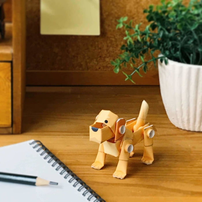 PIPEROID animals Dogs Golden Retriever - paper craft kit - The Panic Room Escape Ltd