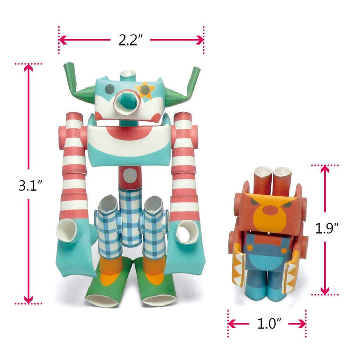PIPEROID Funny & Angry paper craft robot kit - Circus Duo - The Panic Room Escape Ltd