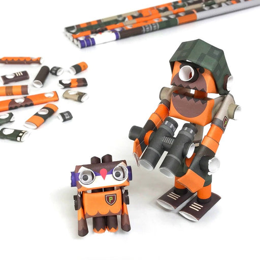 PIPEROID Teddy & Hoot paper craft robot kit- Park Ranger Duo - The Panic Room Escape Ltd