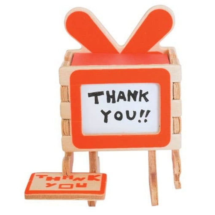 Play Deco Thank You Wooden Greeting Card - The Panic Room Escape Ltd