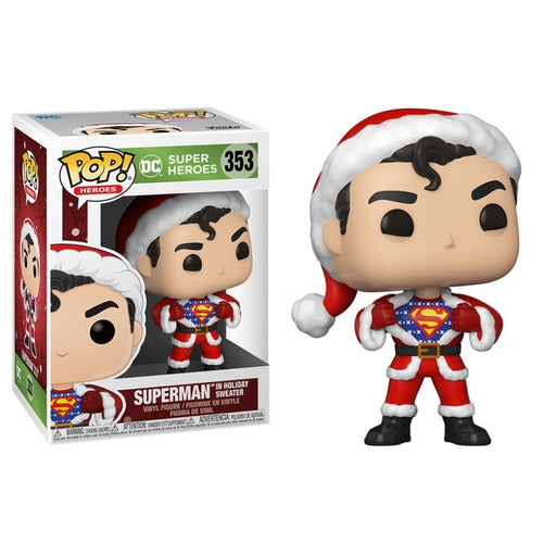 POP DC Super Heroes - Superman In Holiday Sweater #353 - The Panic Room Escape Ltd