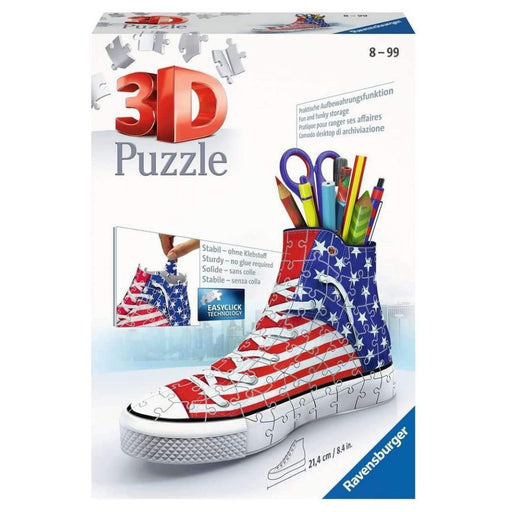 Ravensburger American Flag Trainer 108 piece 3D Jigsaw Puzzle for Kids age 8 years and up - The Panic Room Escape Ltd